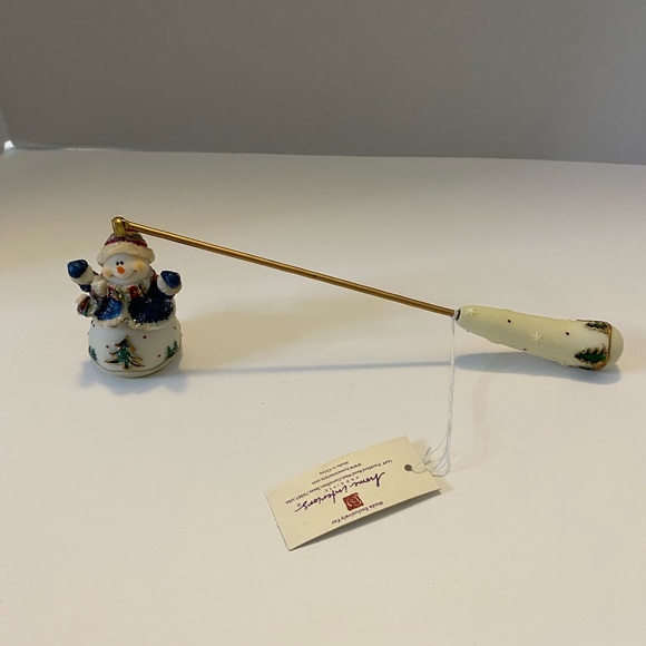 Home interiors and gifts snowman Christmas candle snuffer NWT - Picture 2 of 7